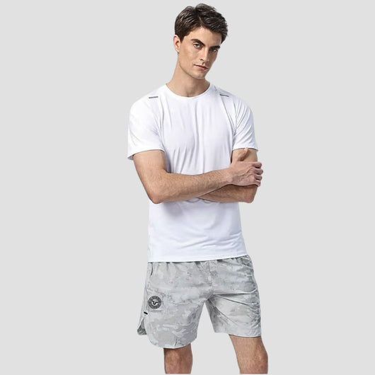 Spandex &amp; Nylon Fiber - Anti Wrinkle - Eco Wear - 4 Way Stretch - Muscle Control - Breathable Fabric - Quick Drying - Extra Comfort - Moisture Management - Perfect straight fit - Non Shrinking - Non Deformation - Non Pilling.