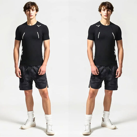 Experience ultimate comfort with the Air-cool Running Shorts, crafted from breathable, quick-dry, and lightweight fabric. These men's gym and streetwear bottoms feature a 4D breathable mesh design, ensuring maximum airflow and moisture control. The windproof and water-resistant properties add versatility, while the anti-wrinkle and eco-friendly materials enhance durability and sustainability. With a tailored fit and Dark Grey Reflected logo, these shorts are perfect for active lifestyles.