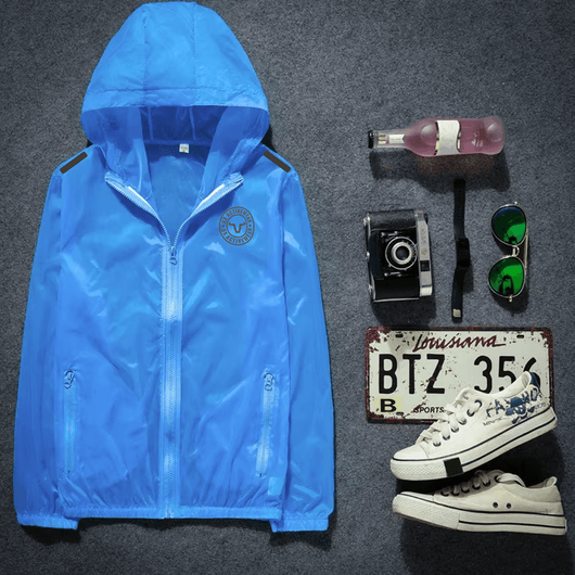 Active Casual Wear Sports Indoor Outdoor Wear - Ultra Thin Breathable Weightless Casual Gym Wear Top for Men &amp; Women - UV Protect Sports Fitness Running Jacket - Fabric 100% Breathable Nylon