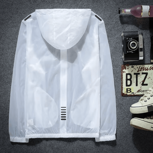 Active Casual Wear Sports Indoor Outdoor Wear - Ultra Thin Breathable Weightless Casual/Gym Wear Top for Men &amp; Women -UV Protect Sports Fitness Running Jacket - Fabric 100% Breathable Nylon