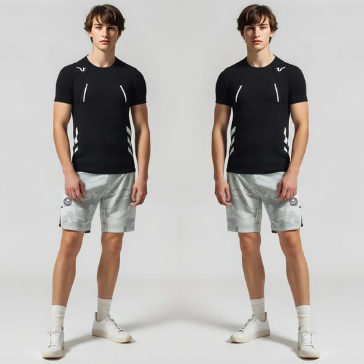 Experience ultimate comfort with the Air-cool Running Shorts, crafted from breathable, quick-dry, and lightweight fabric. These men's gym and streetwear bottoms feature a 4D breathable mesh design, ensuring maximum airflow and moisture control.