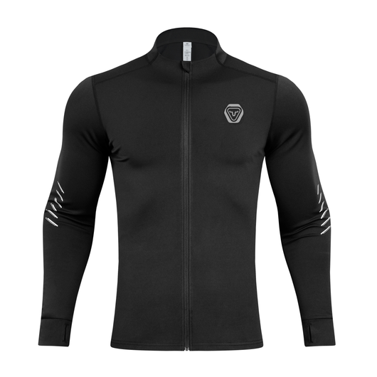 The cardigan features a stand up collar n zippered body design - meticulously crafted with 4 needles and 6 threads - Thumb buckle design on the cuff adds sporty attributes - Enhance the sense of sportiness when worn for activities.