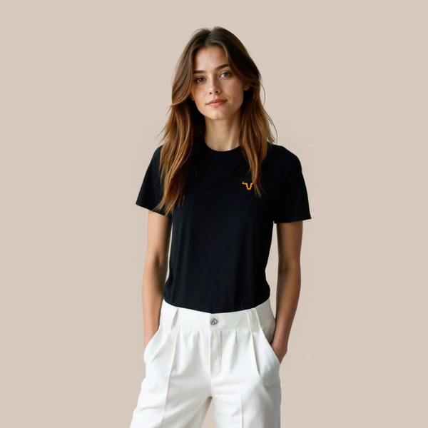 This Short Sleeve Unisex T-shirt features a front straight high cut with a low round back and side slit for a unique design.