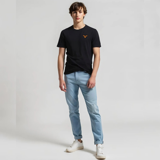 This Short Sleeve Unisex T-shirt is designed with a modern front back side slit for a unique and stylish look.
