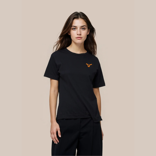 This Short Sleeve Unisex T-shirt is designed with a modern front back side slit for a unique and stylish look.