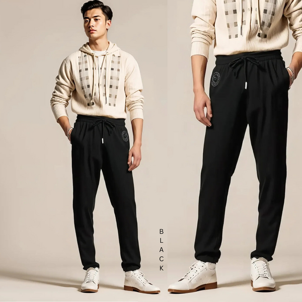 High-end Sports Leisure Design : This men's sports leisure trouser combines comfort with style, perfect for fitness training and casual wear.