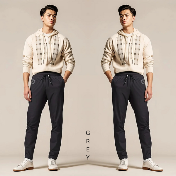 High-end Sports Leisure Design : This men's sports leisure trouser combines comfort with style, perfect for fitness training and casual wear.