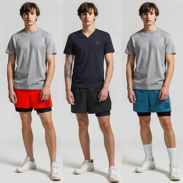 These Men’s High Elastic Shorts are designed for sportswear, fitness, gym, running, and training.