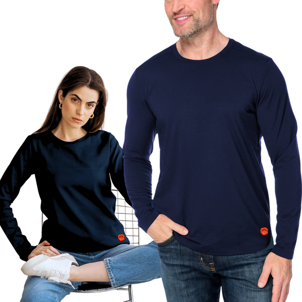 This Full Sleeve Unisex T-shirt is designed with a round front, straight back, and high side slit for a modern edge.