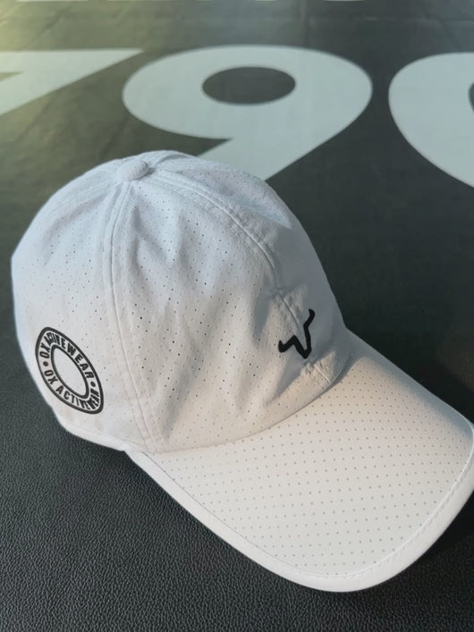 Features: One Size Fits All - Adjustable Velcro Rear - Unisex Design - Steam frequently for shape retention - Soft Top - Acrylic Nylon Holes - Perforated 6-Panels - Weight 50g - Sustain Material - Recycled Fibers - Cap Circumference 50-60cm.