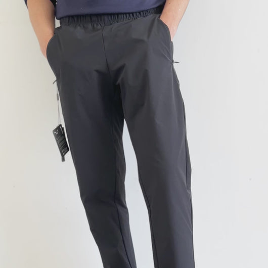 Key Features:
Elastic waistband with adjustable dual drawstring for a secure, custom fit.
Dual zippered side pockets for safe, secure storage during workouts.
Tapered slim-fit silhouette with a modern athletic cut.
Rear back ventilation panels enhanced airflow for improved breathability and all-day comfort.

Four-way stretch fabric for unrestricted range of motion.
Lightweight, breathable, and quick-drying technical fabric.
Sweat-resistant finish — stays comfortable through intense training.
Clean panel sti
